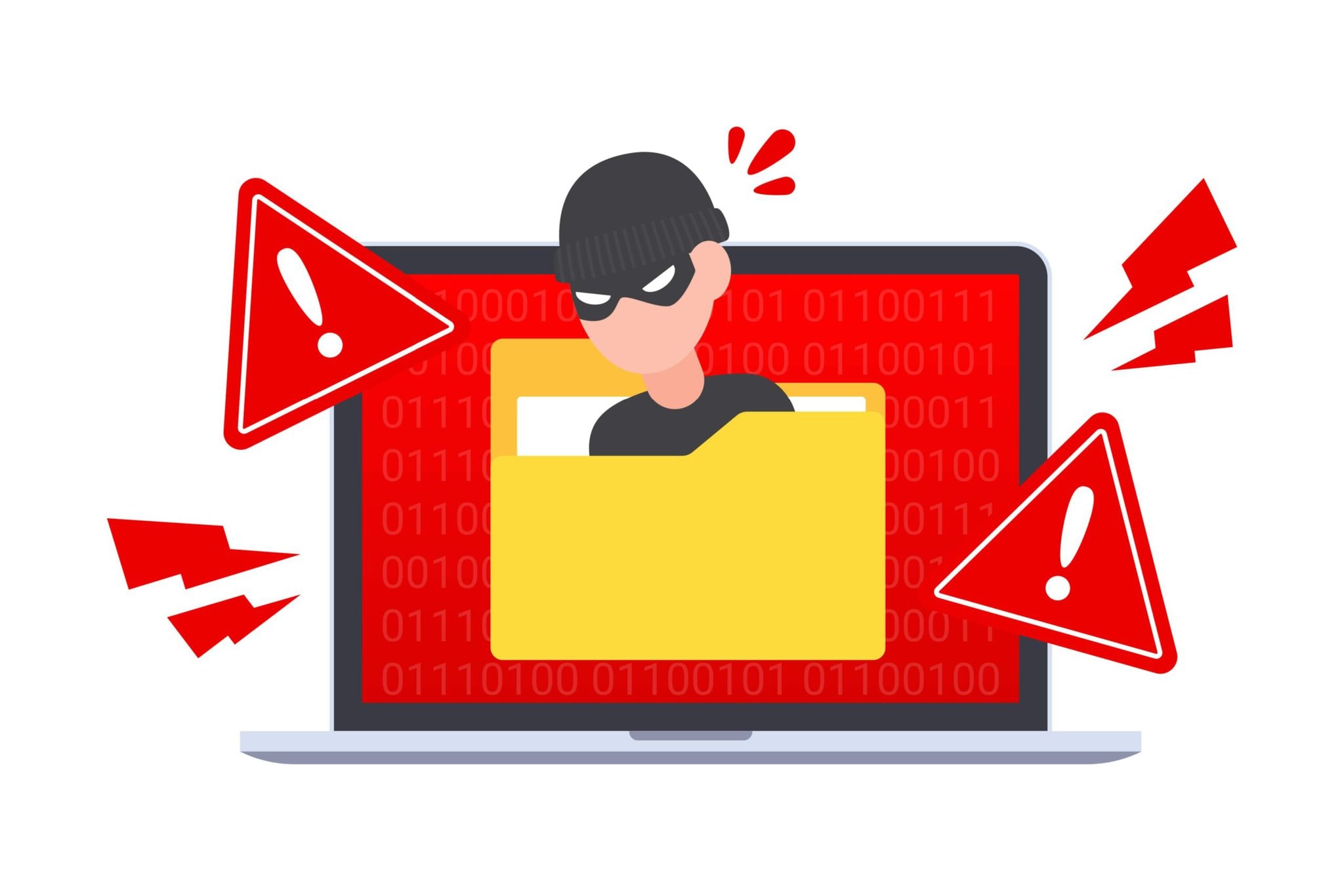 Virus, ransomware, phishing