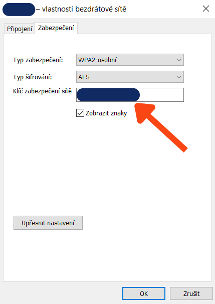 Heslo od Wi-Fi ve Windowsu