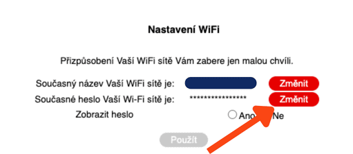 Wi-Fi změna hesla 1