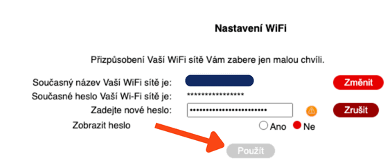 Wi-Fi změna hesla 2