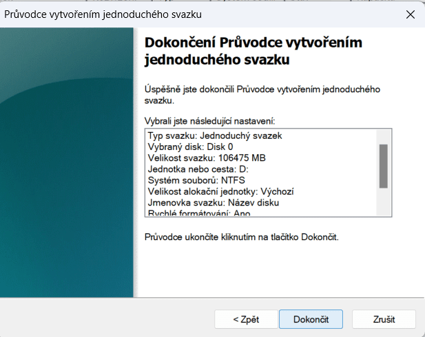 rozdělení disku - Windows č. 9