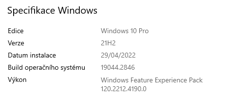 Zjištění verze Windows přes Tento počítač